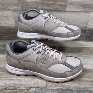 Timberland Field Trekker Shoes Women’s 10 Beige Pink Nubuvk ReBOTL Sneakers
